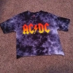 Ac/dc tie dye shirt
